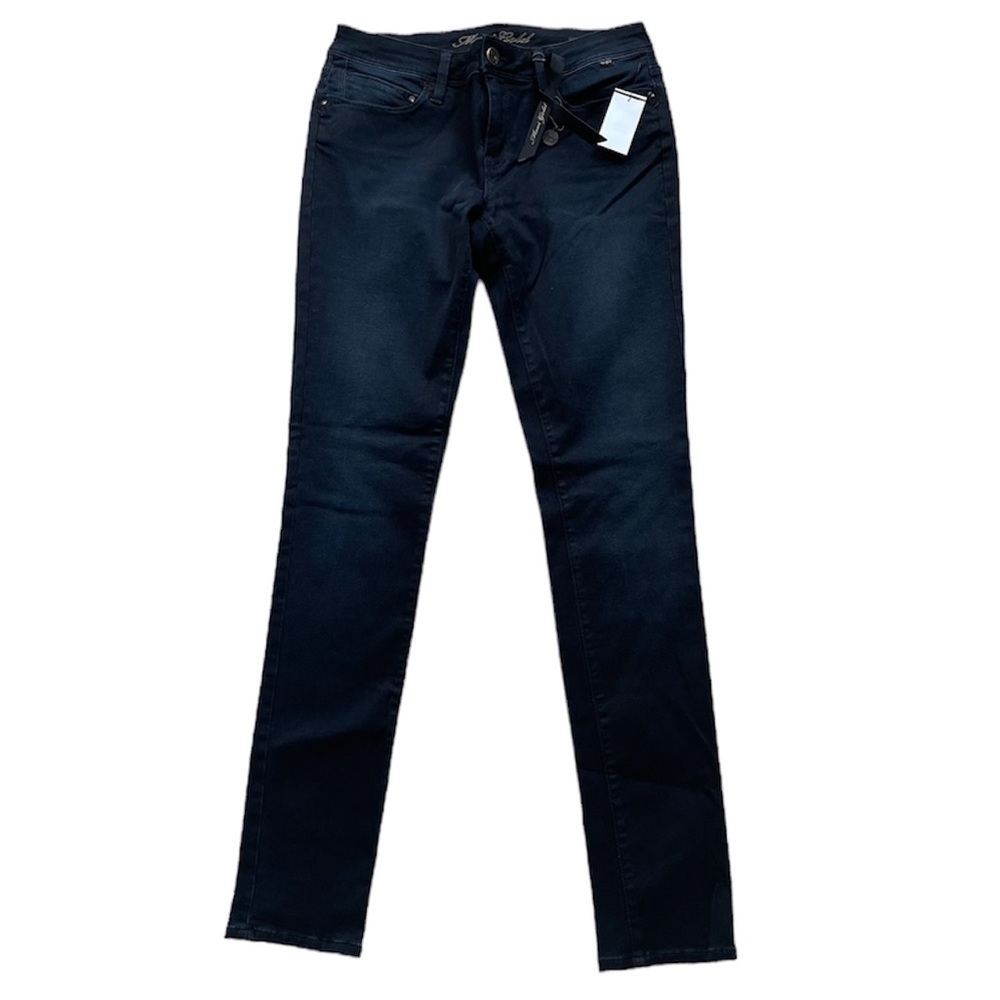 Mavi Alexa mid rise supper skinny jeans black size 27